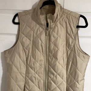 Michael kors beige puffer vest